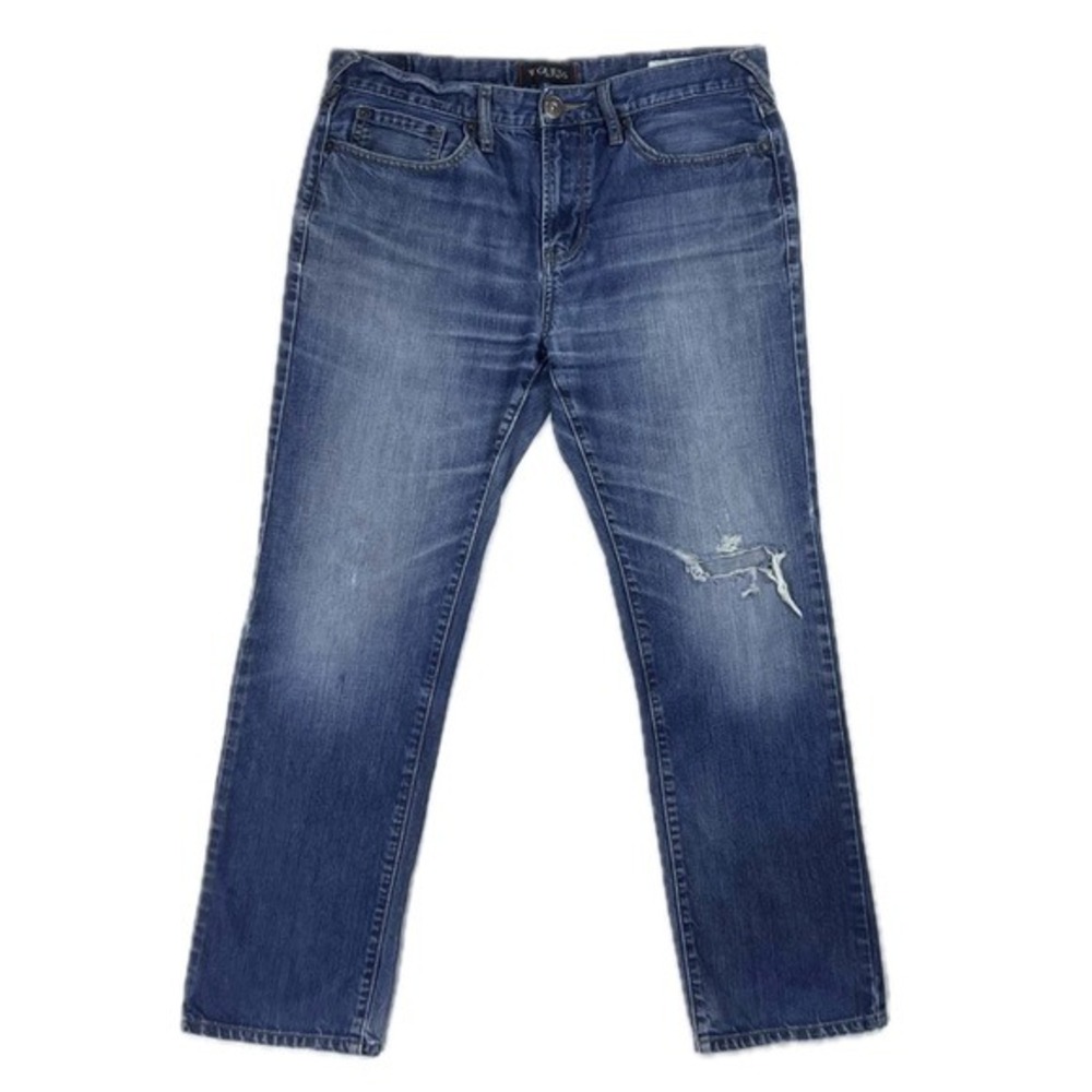 Guess‎ denim slim straight Del Mar fit ripped blue jean W34 I30